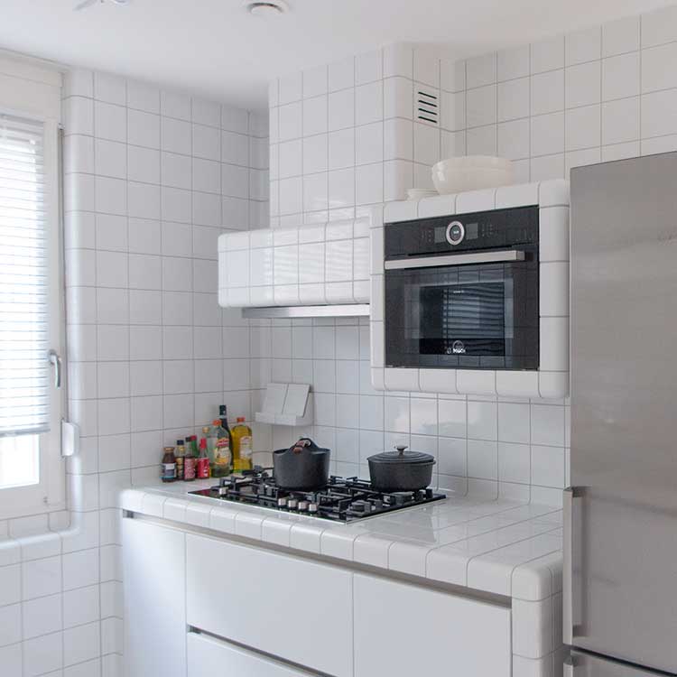 designkitchen tegel ronde hoeken