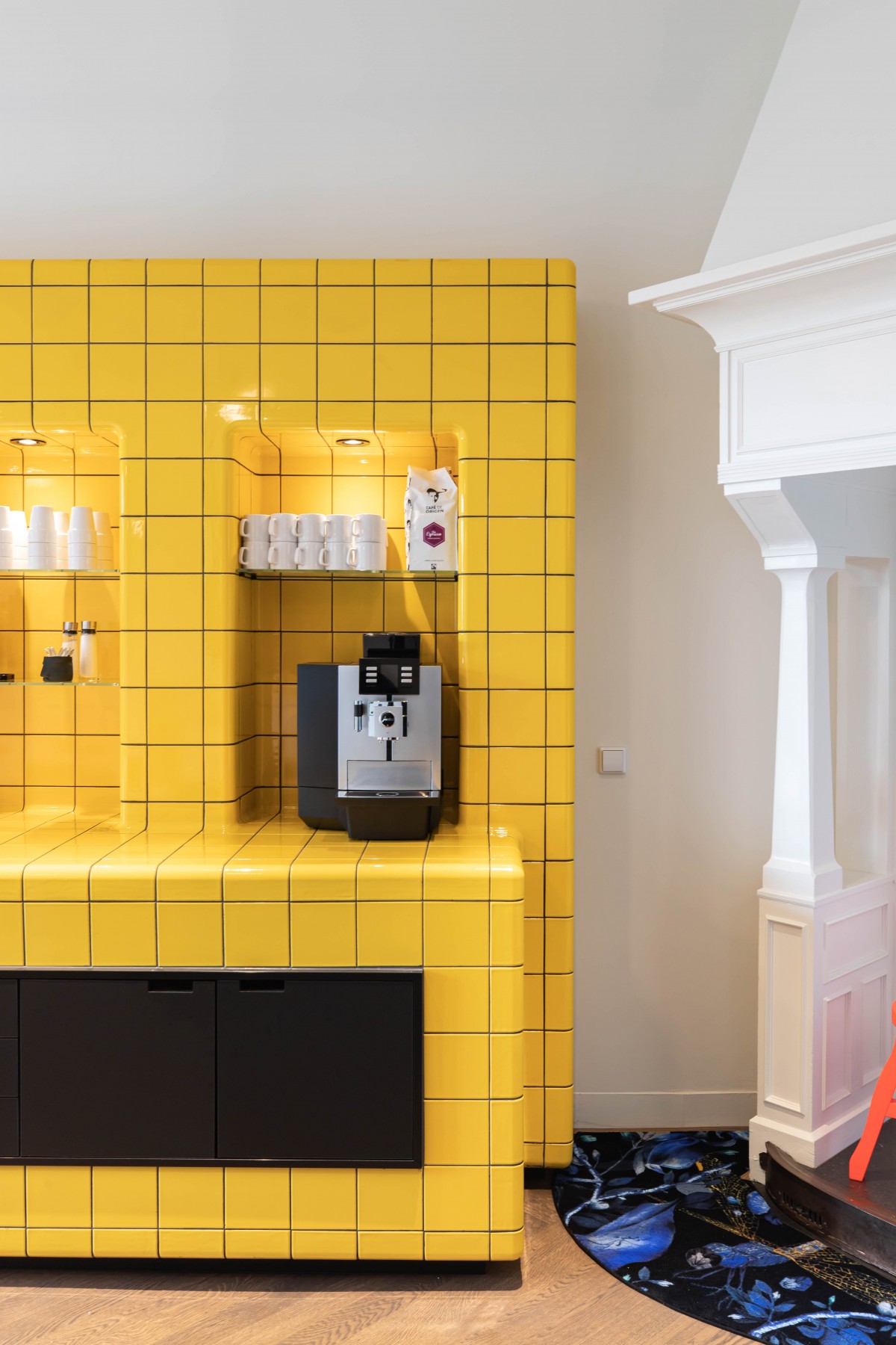 pantry, yellow kitchen 3d tiles