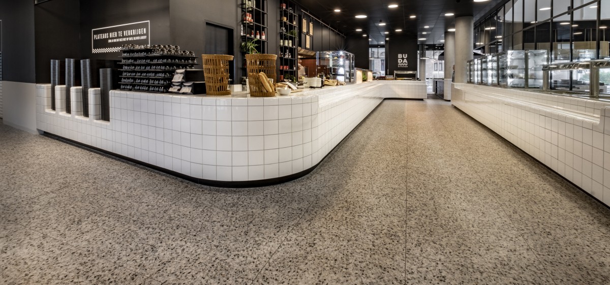 design restaurant / bar with rounded 3d tiles