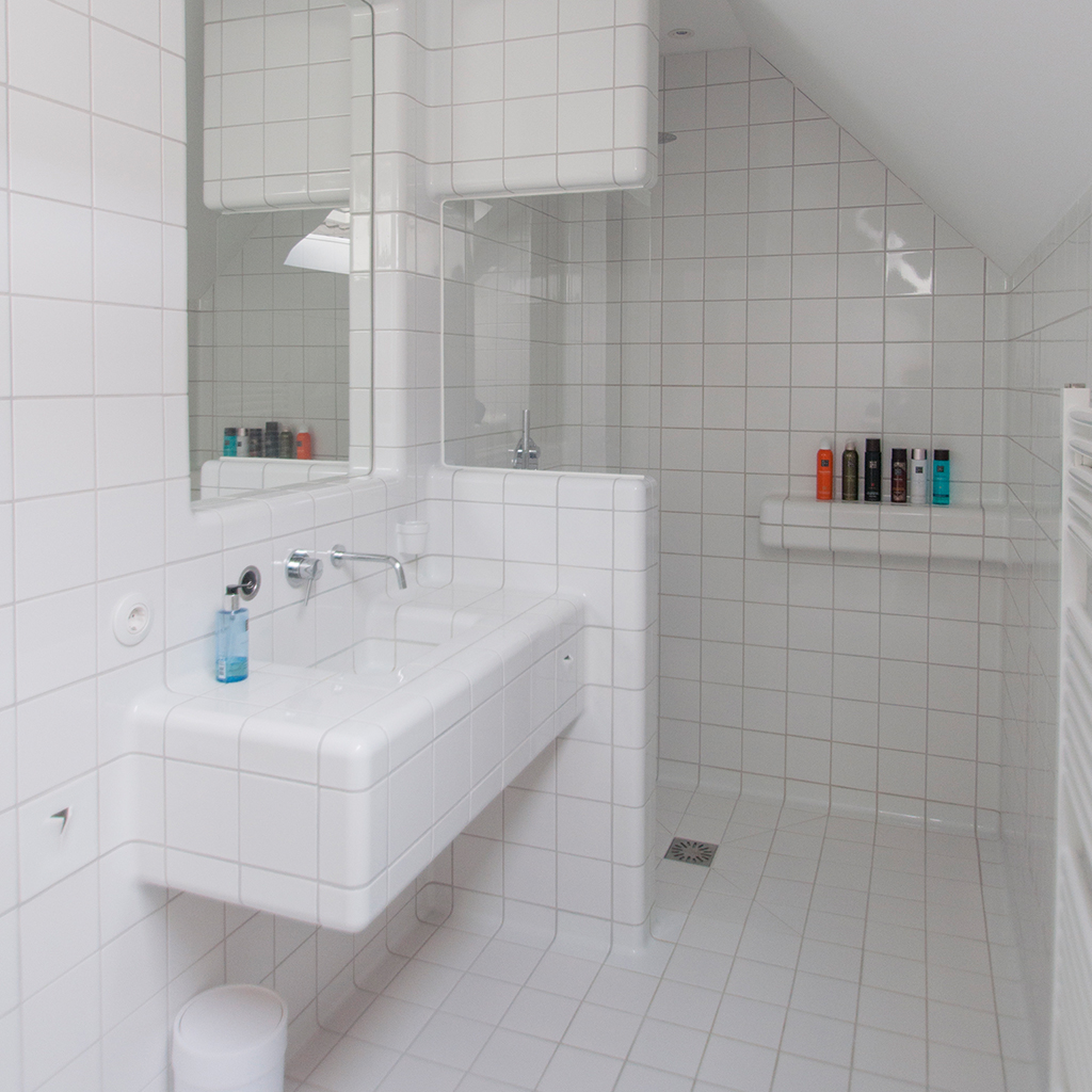 Tile your bathroom with design tiles 